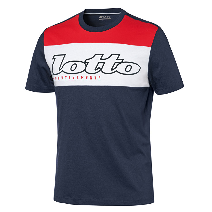 Lotto Athletica Gold Camisetas Hombre - Azul Marino /Blancas/Rojas - Colombia XUPEHTK-36